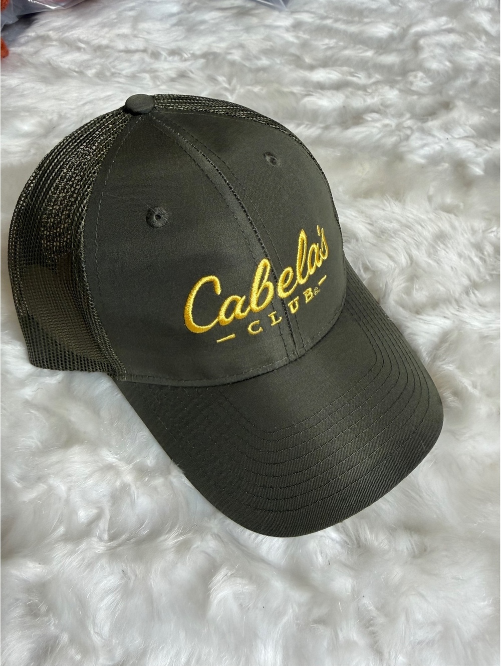 Cabela's Club Olive Green Mesh Back Baseball Cap Hat